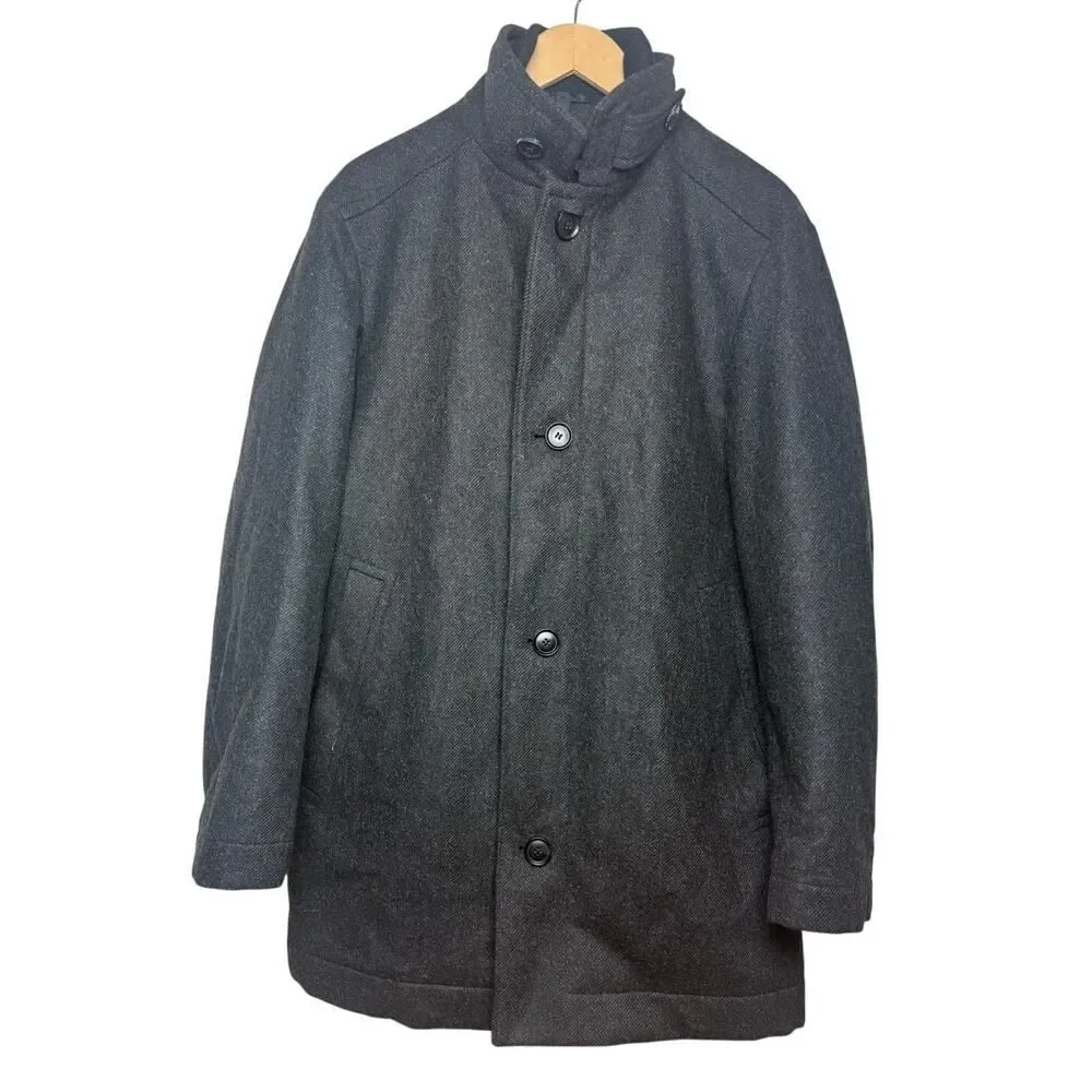 BOSS Hugo Boss Grey Car Coat Men's Sz. 38R